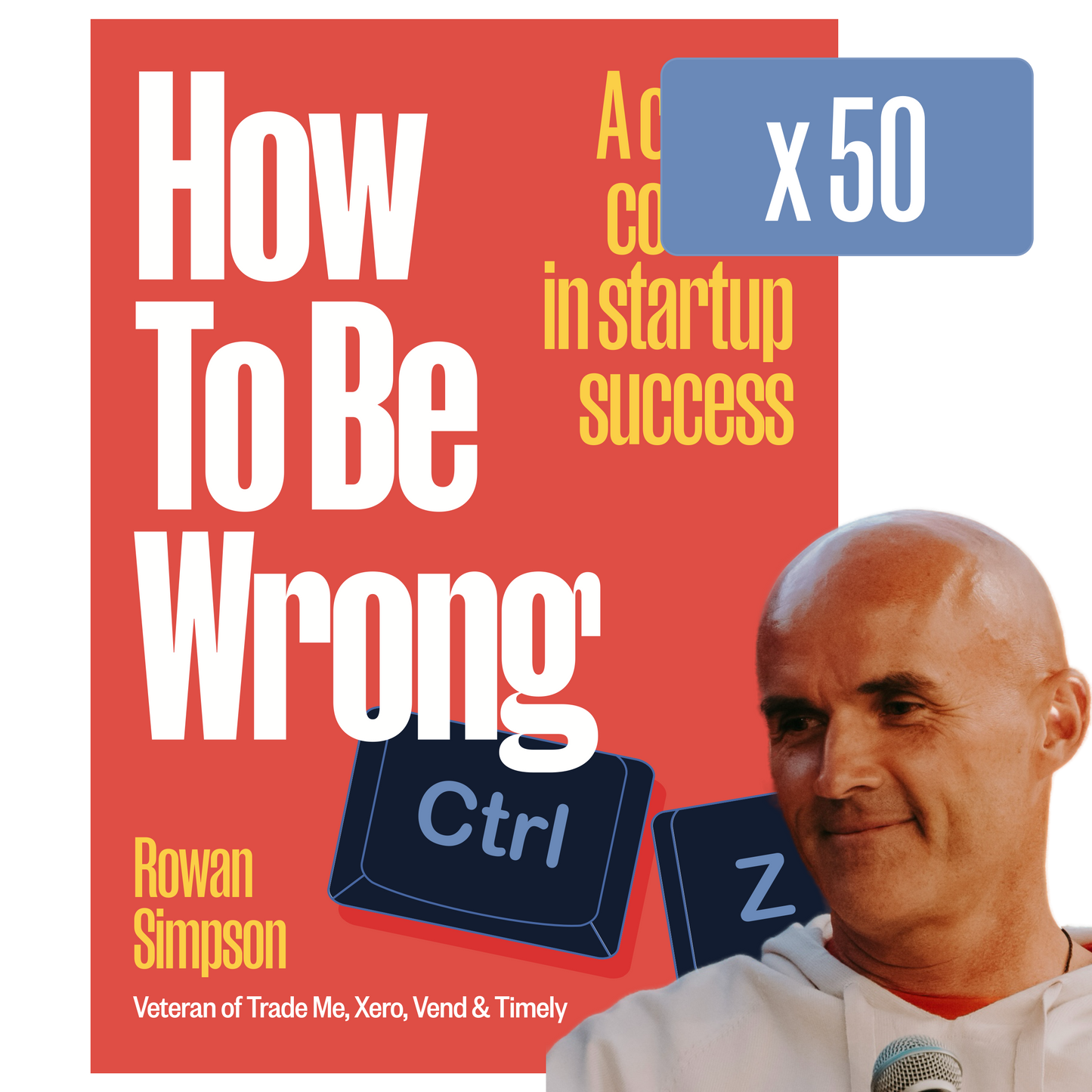 50x Copies of How To Be Wrong + "I'll zoom with you or your team"